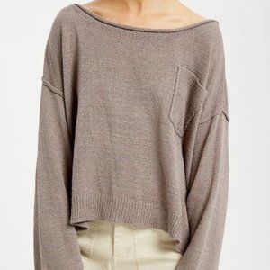 Listicle oversized cropped sweater M NWOT